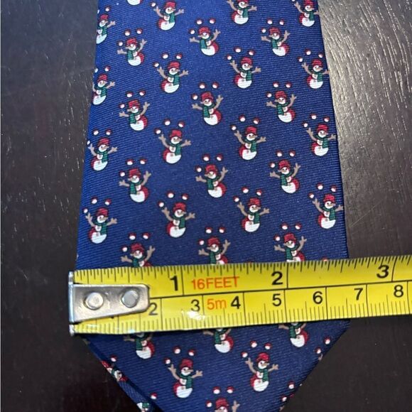 Brooks Brothers Fleece Snowman Silk Skinny Tie/ NWT - Picture 7 of 8